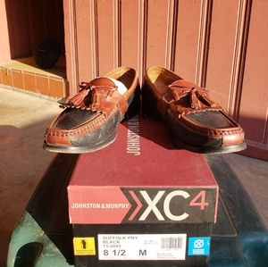 Johnson & Murphy two tone loafers